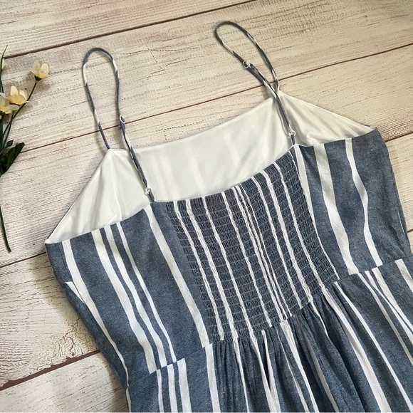 Express Ruffle Linen-Blend Mini Dress - Picture 8 of 15